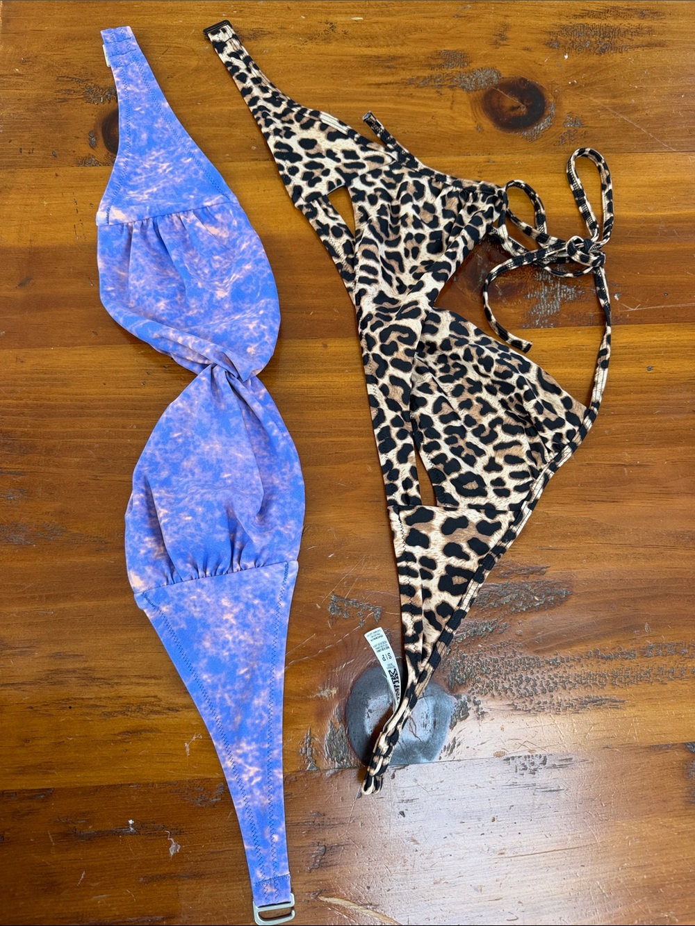 2 Victoria’s Secret bikini tops size SMALL. One with the removeable pads.